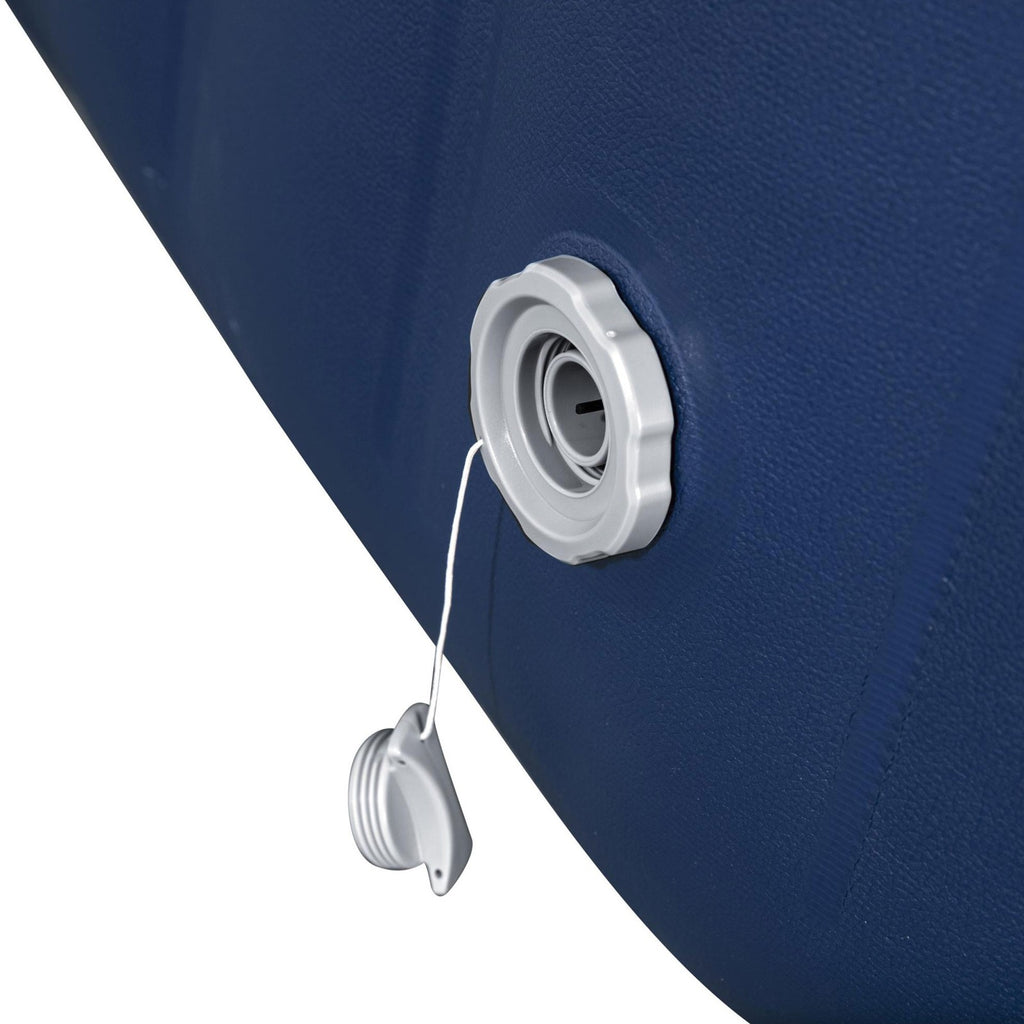 Coleman Atlantis Airjet Square Inflatable Hot Tub with Energysense Cover, Blue