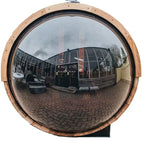 Outdoor Barrel Traditional Steam Cedar Wood Sauna with Wood Burning Stove