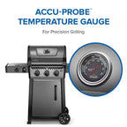 Freestyle 425 4-Burner Propane Gas Grill with Range Side Burner in Graphite Grey