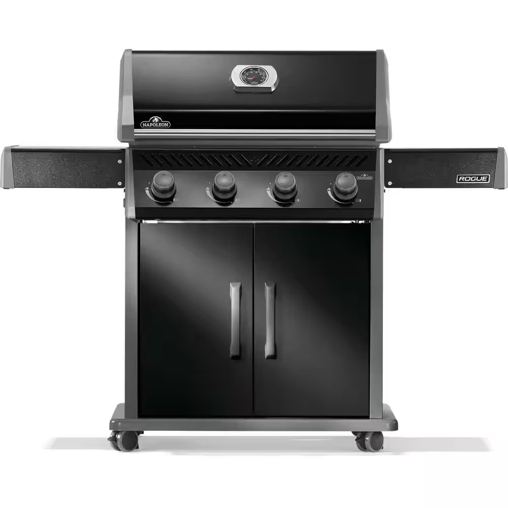 Rogue 525 4-Burner Propane Gas Grill in Black