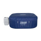 Coleman Atlantis Airjet Square Inflatable Hot Tub with Energysense Cover, Blue