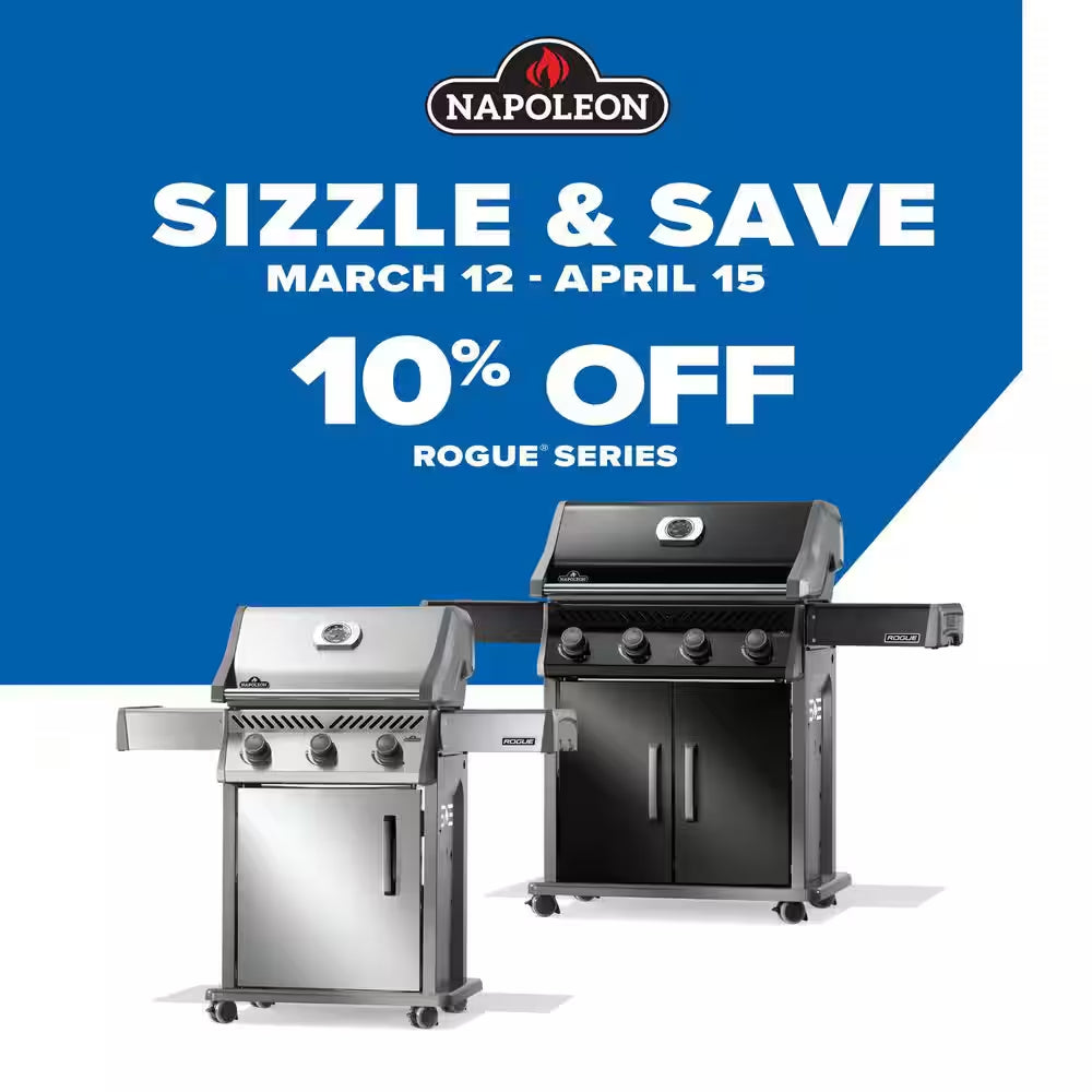 Rogue 525 4-Burner Propane Gas Grill in Black