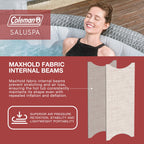 Coleman Saluspa Sicily Airjet Inflatable Hot Tub with 180 Soothing Jets, Gray